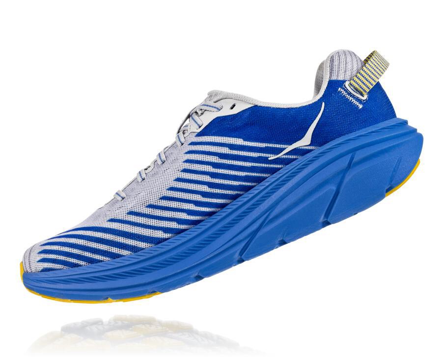 Running Shoes Mens - Hoka One One Rincon - Grey/Blue - IFEVHGX-47